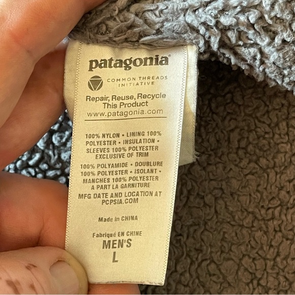 Patagonia isthmus parka Men’s Size Large Black Jacket - Picture 7 of 13